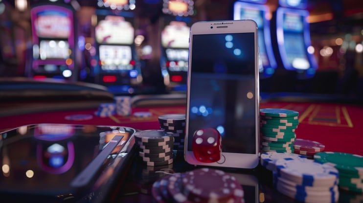 Filipino player browsing 747 Games slot categories on a smartphone